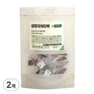 자연지인 결명자차 삼각티백, 1g, 50개입, 2개