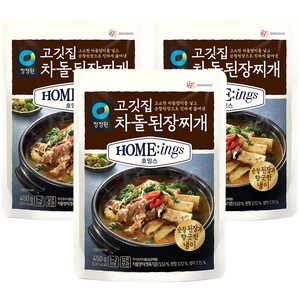 호밍스 고깃집 차돌된장찌개, 450g, 3개