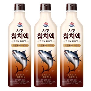 사조 참치액, 900g, 3개