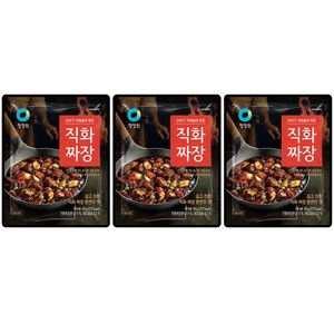 청정원 직화짜장, 80g, 3개