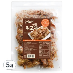 해맑은푸드 구운 쥐포채, 200g, 5개