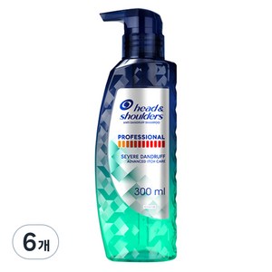 헤드앤숄더 프로페셔널 가려운 두피케어 샴푸, 300ml, 6개