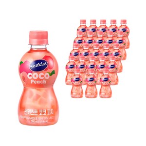 썬키스트 코코 피치맛 음료, 300ml, 24개