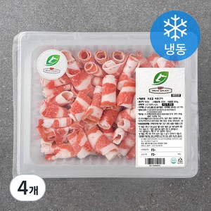 미트엔조이 미국산 우삼겹 바로구이 (냉동), 600g, 4개