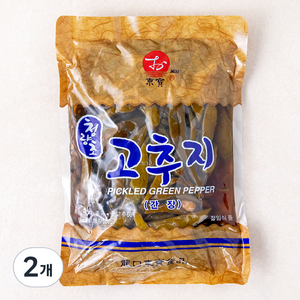 동보식품 청양초 고추지 간장, 1kg, 2개