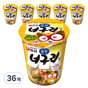 너구리 컵 순한맛 63g, 36개