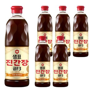 샘표 진간장 금F3, 860ml, 6개