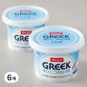 일동후디스 그릭 요거트 플레인, 450g, 6개