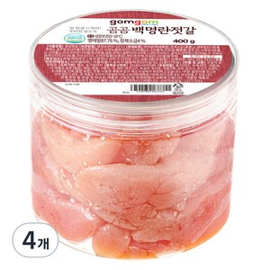 곰곰 백명란 젓갈, 400g, 4개