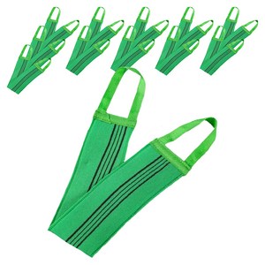여비홈 바디 등밀이 긴 샤워때타올, 녹색, 12개, 1개입