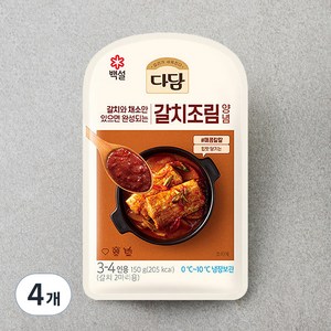 다담 갈치조림양념, 150g, 4개