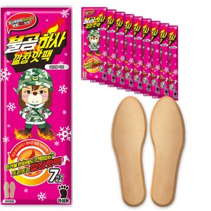 불곰하사 여성용 깔창핫팩 80g, 10개