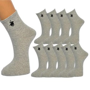 비버리힐즈 폴로클럽 남성용 미니 말로고 양말 10족