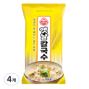 오뚜기옛날 칼국수, 1.5kg, 4개