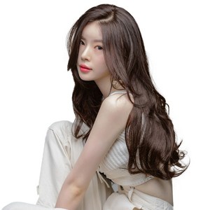 가발나라 여자 형상기억인모 똑딱이 셀프붙임머리 글램루즈웨이브 5피스, 내츄럴브라운, 1세트