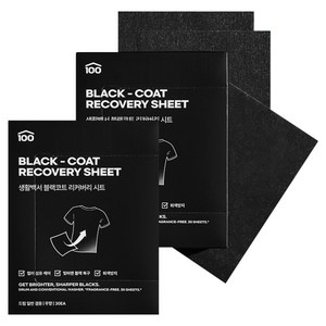 생활백서 블랙 코트 리커버리 시트, 2개, 30개입