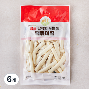 곰곰 납작한 누들 밀 떡볶이떡 (냉장), 500g, 6개