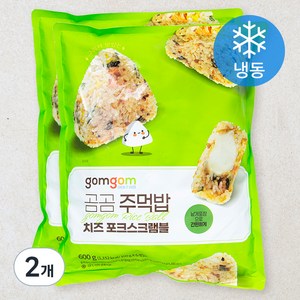 곰곰 주먹밥 치즈 포크스크램블 (냉동), 600g, 2개