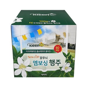 에파타클린업 꽃무늬 엠보싱 행주, 80매입, 1개