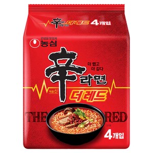 신라면 더 레드 125g, 4개