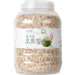 바른곡물 유기농 오트밀, 2kg, 1개