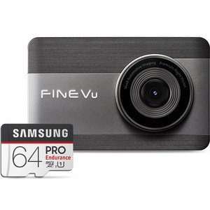 파인뷰 전후방FHD 2채널 블랙박스 X700 + 출장장착쿠폰 + GPS안테나, FineVu X700, 64GB