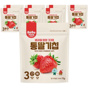 베베당 동결건조 과일칩 15g, 딸기, 8개