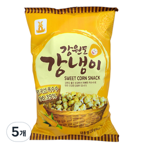 성부식품 당암티에프 강원도 강냉이 스낵, 150g, 5개