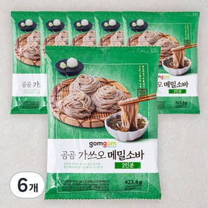 곰곰 가쓰오 메밀 소바 2인분, 423.4g, 6개