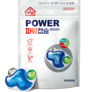 유한양행 해피홈 파워캡슐 트리플 베이비파우더향 세탁세제, 32개입, 3개
