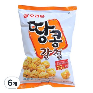 오리온 땅콩강정 80g, 6개