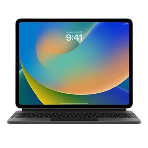 Apple 정품 매직 키보드 iPad Po 12.9 6세대/ Ai 13 M2 호환용, 블랙, 영어