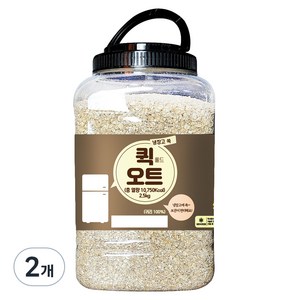 냉장고쏙 퀵 롤드 오트, 2.5kg, 2개