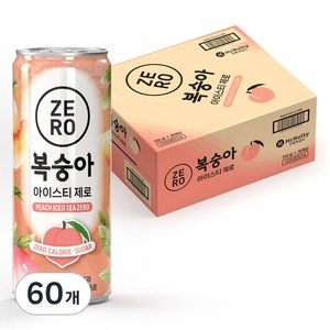 맥널티커피 복숭아 아이스티 제로 RTD, 240ml, 60개