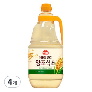 해표 양조식초, 1.8L, 4개