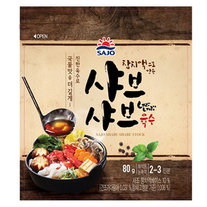 해표 샤브샤브 육수, 80g, 1개