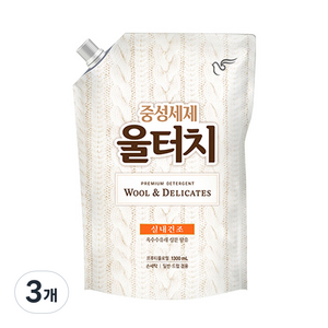 피죤 울터치 프리미엄 리필, 1300ml, 3개