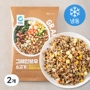 청정원 그레인보우 소고기 2개입 (냉동), 400g, 2개