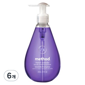 메소드 고보습 핸드워시 프렌치 라벤더, 354ml, 6개