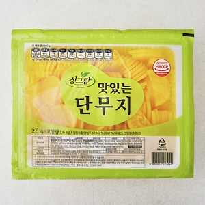 싱그람 맛있는단무지 반달, 2.8kg, 1개