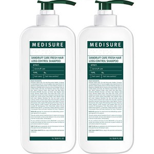 메디슈어 비듬케어 프레쉬 탈모 샴푸, 1L, 2개