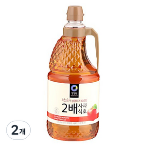 청정원 2배 사과식초, 1.8L, 2개