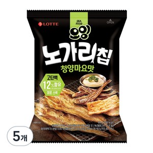 롯데웰푸드 오잉 노가리칩 청양마요맛, 60g, 5개