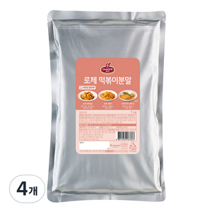 쉐프원 로제 떡볶이 분말, 1kg, 4개