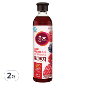 청정원 홍초 복분자, 900ml, 2개