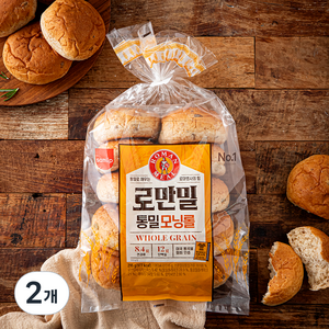 삼립 로만밀 통밀 모닝롤, 295g, 2개