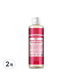 닥터브로너스 로즈 발란싱 스킨 소프트너, 240ml, 2개
