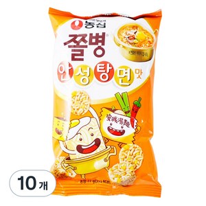 쫄병스낵 안성탕면맛, 77g, 10개