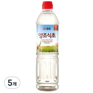 샘표 합성향 없는 양조식초, 900ml, 5개