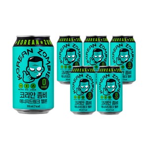 코리안좀비 정찬성 에너지드링크 멜론, 355ml, 6개